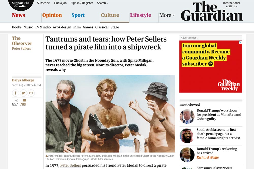 The Guardian Newspaper: ‘Tantrums and tears’